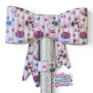 Duck Bow Straw Topper | Bow Straw Cover | Fits 10mm Straws